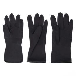 1Pair Reusable Hair Dyeing Gloves Thicker Rubber Gloves Hair Hairdressing Colouring Gloves Barber Styling Tool Barber Accessories