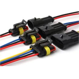 5SET Car Connector Male Female Plug Terminal Auto Sealed Waterproof Electrical Wire Cable Kit Car Motorcycle supplies