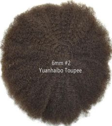 Afro Hair Full Lace Toupee 4mm 6mm 8mm 10mm Indian Virgin Remy Human Hair Replacement Afro Kinky Curl Mens Wig 9850446
