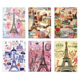 European Style Print Eiffel Tower Travel Accessories Passport Holder PU Leather Passport Cover Card ID Holders Birthday Present