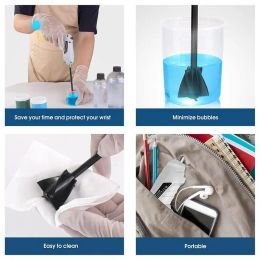 Epoxy Resin Mixer Handheld Electric Epoxy Mixer For Minimizing Bubbles Resin Stirrer For Epoxy Resin Silicone Mixing Acrylic