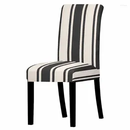 Chair Covers Multicolor Stripe Elastic Cover Home Office Slipcover Dining Spandex Kitchen Seat