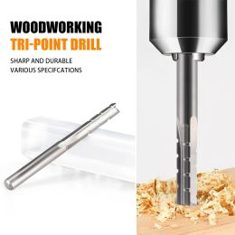 4/6/12.7mm Shank 3 Flutes Straight Milling Cutter MDF Plywood Chipboard Wood Carving Trimming Slotting Router Bit End mill