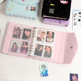 A5 Plush Binder Photocard Holder Kawaii Photo Album Idol Photocards Collect Book Student School Notebook Stationery