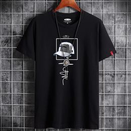 T Shirt for Men Clothing Fitness White O Neck Anime Man T-shirt For Male Oversized S-6XL Men T-shirts Goth Punk 240409