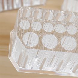 26 Holes Nail Brushes Storage Box Acrylic Holder Organiser Beauty Container Makeup Brushes Pens Tool Kit Display Shelf Holder