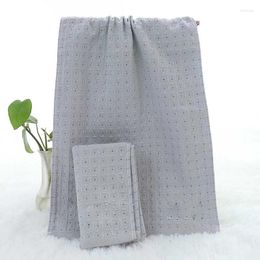 Towel Pure Cotton Gauze Tassels Blanket Super Soft Honeycomb Bath Absorbent Portable For Beach Home El