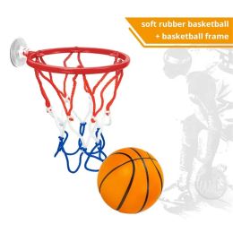 Children Mini Foldable Basketball Frame Indoor No Punch Wall Mounted Nursery Home Shooting Frame