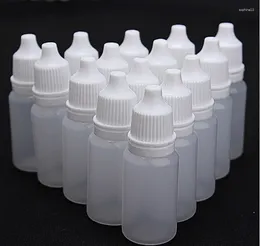 Storage Bottles Sdatter 10ml Empty Plastic Dropper Container Vials Suit For Solvents Light Oils Paint Essence Eye Drops Saline