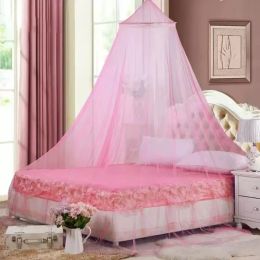 Summer Hung Dome Mosquito Net for Double Bed Summer Polyester Mesh Fabric Home Bedroom Adults Hanging Decor