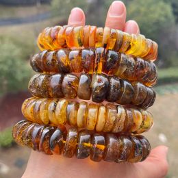 53g BIG Amber Bracelets Unique Gift Trendy Irregular Diy Bead Baltic Plant Natural Stone Men Women New Healing Jewelry Wholesale