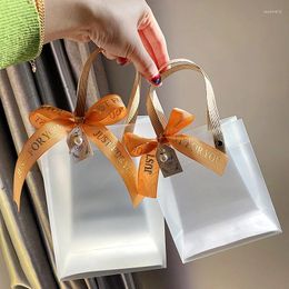 Gift Wrap 1pcs Candy Box Transparent Bag Guests Handbag Wedding Plastics Favours Party Birthday Supplies Distributions