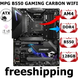 Motherboard For MSI MPG B550 GAMING CARBON WIFI Desktop Motherboard 128GB M.2 Socket AM4 DDR4 ATX B550 Mainboard 100% Tested Fully Work