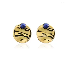 Stud Earrings 2024 For Women Unique Statement Geometric Fashion Jewellery Wedding Party Christmas Present Acero Inoxidable