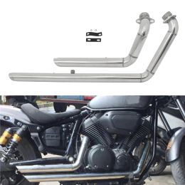 For Yamaha V-Star XV950 Bolt XVS950 XV 950 All Years Motorcycle Exhaust System Pipe With Muffler Removable Silencer Stainless