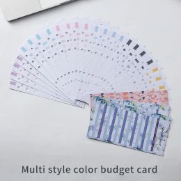 12PCS 6Ring Binder Budget Planner Organiser Loose-leaf Flower Print Money Tracker Expense Budget Tracker Sheets Spending Tracker