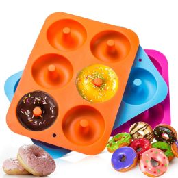 Silicone Donut Mould Baking Pan Mould Chocolate Cake Mould Bread Pastry DIY Baking Tray Doughnut Dessert Making Cake Tools