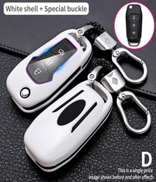 ABS Carbon FibeCar Remote Key Cover Case For Ford Fusion Festa Mondeo Mk4 Escort Everest Kuga 2 Focus Mk3 Ranger Accessories Fob5514695