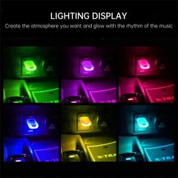 1~10PCS Mini USB LED Car Light Auto Interior Atmosphere Light Lighting PC Mobile Power Charging Colourful Decorative Lamp Car