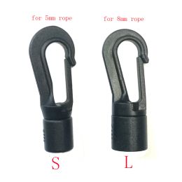 5 8MM Quick Connect Hooks Bungee Shock Cord Hanging Ends Clip for Kayak Canoe Boat Dinghy Rib DIY Elastic Cord Rope