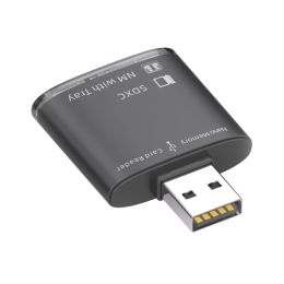 High Speed 2 in 1 USB2.0/USB3.0 to NM Card Reader Memory Card Reader High Speed Data Transfer for Desktops and Laptops