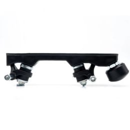 Roller Skate Base Four-Wheel Two-Row Skate Bracket Skate Base Bottom Plate With Roller Skate Toe Stoppers