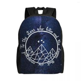 Backpack ACOTAR To The Stars Who Listen For Women Men College School Students Bookbag Fits 15 Inch Laptop Bags