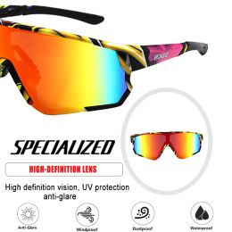 Cycling Glasses Women Men UV400 Mirror Sports Sunglasses Wraparound Biking Goggles Running Hiking Golf Fishing Driving with Box