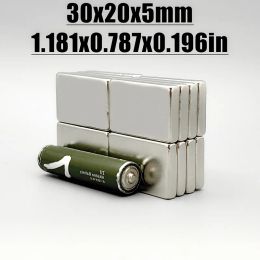 2/5/10/20Pcs 30x20x5 Neodymium Magnet 30mm x 20mm x 5mm N35 NdFeB Block Super Powerful Strong Permanent Magnetic imanes