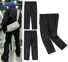 CMMAWEAR VIBE pants black pocket zipper high street style bell bottom overalls trousers men5453528