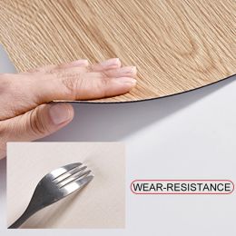 60CM SXP Self-Adhesive Floor Sticker Thicken Wood Grain Floor Stickers For Wall Ground Waterproof Room Wear-resistant Home Decor