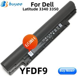 Batteries New YFDF9 65Wh Laptop Battery For DELL Latitude 13 EDUCATION 3340 3350 Series Notebook 3NG29 5MTD8 HGJW8 H4PJP 6cell 5800MAH
