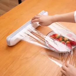 Plastic Wrap Dispenser Film Dispenser Cutter Wrap Dispenser Aluminum Foil Parchment Paper Injector Kitchen ToolAluminum Foil Dispenser