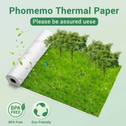 3PK Phomemo Adhesive Transparent Thermal Paper Clear Adhesive Thermal Sticker Paper for M04S/M04AS Bluetooth Printer 110mmx3.5m