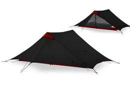 3F UL GEAR LanShan 2 Person Oudoor Ultralight Camping Tent 3 Season Professional 15D Silnylon Rodless Tent2678527