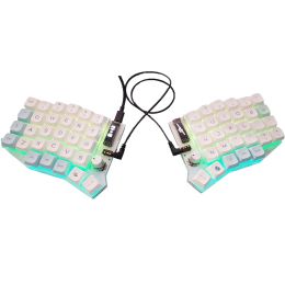 Accessories Sofle VIAL Programmable Typec Split RGB Mechanical Keyboard DIY Kits With OLED Screen Knob TRRS Cable Hot Plug PCB FR4 Plate