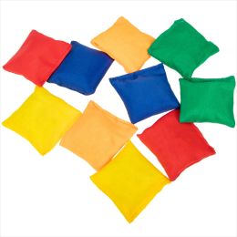 10 Pcs Mini Bean Bags Colourful Portable Cloth Sandbag Toss Toy for Kids Interactive Plaything for Fun Sports Outdoor Family Game