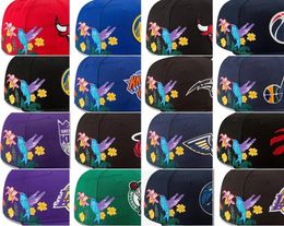 40 Colours Men's Baseball Snapback Hats Casquettes chapeus Classic Royal Blue Hip Hop All Teams Basketball Sport Adjustable Caps Grey Stitch Heart " Series" " Bird Flowers