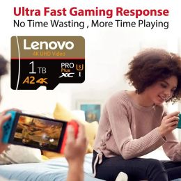 Lenovo Extreme Memory Card 1TB 2TB SD Card High Speed Memory Flash Card A2 Micro TF/SD Card Class 10 Adapter Tablet Android