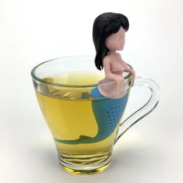 Mermaid Tea Leaf Infuser Loose Strainer Herbal Spice Philtre Silicone Diffuser YH-461535