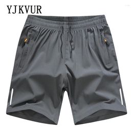 Men's Shorts YJKVUR Athletic Performance Gym Workout With Pockets 2024 Summer Training Running Jogger Big Size M-8XL