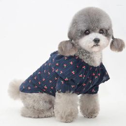 Dog Apparel Summer T-shirt Pajamas Cat Puppy Clothing Yorkshire Terriers Pomeranian Shih Tzu Maltese Bichon Frise Poodle Pet Clothes