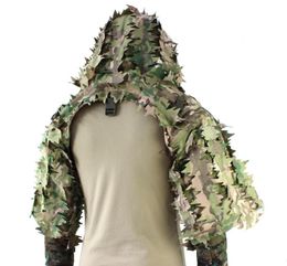 Hunting Sets Sniper Ghillie Suit Tactical Military Shooting Multicam 3D Laser Cut Outdoor Camo Lightweight Coat1769303