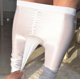 Sexy Men Stocking 70D Glossy Penis Sheath Cock Pouch Pantyhose Tights Hosiery Stockings Male Gay Sissy Erotic Underwear Men039s2672233