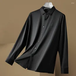 Men's Casual Shirts 2024 Spring Long Sleeve Men Korean Sweatshirts Comfortable Streetwear Loose Single Breasted Tops Blouses E26