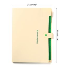 Expandable File Folder Letter Size Accordian Folder 8 Pocket File Folder Expanding Document Wallets for Office School