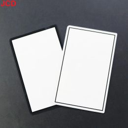 JCD 1pcs Black White Top Mirror Surface Glass Lens Cover Upper LCD Screen Len Front Cover For New 3DS Console Repair