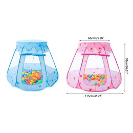 Interactive Tent Toy for Toddlers Foldable Tummy Time Playgouund Lovely Star Tent Ocean Ball Pit Portable Baby Game Tent
