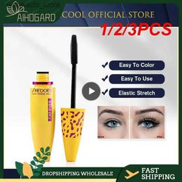 Mascara 1/2/3PCS Mascara 4D Silk Fibre Eyelash Mascara Thick Curling Lasting Extension Waterproof Black Professional Eye Mascara L49