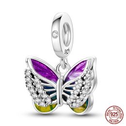 2023 Chinese New Year New in Butterfly Bee Charm Beads Fits Pandora Bracelet Women 925 Sterling Silver Pendant Bead DIY Jewellery